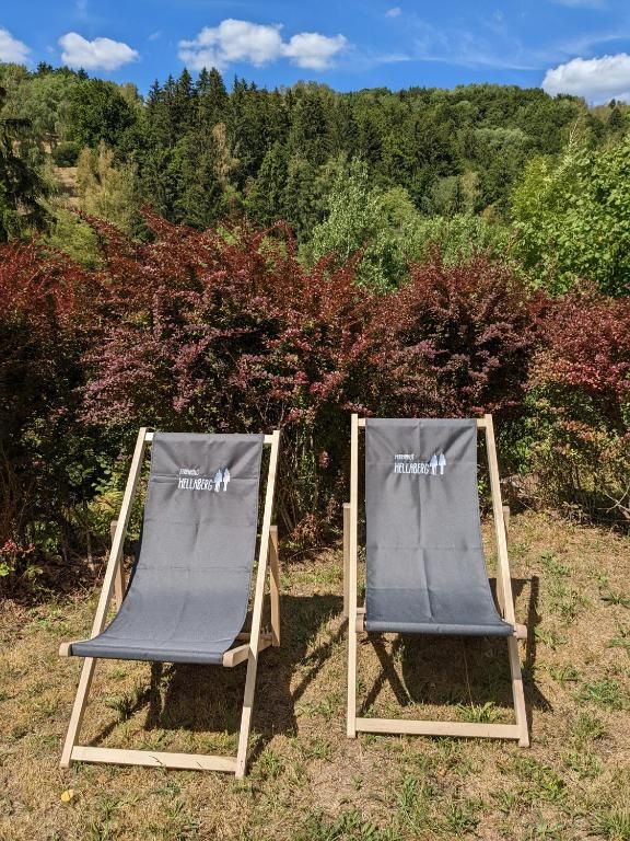 Ruhiges Ferienhaus am Waldrand mit Sauna und Kamin (Hellaberg II) in Schönbrunn (bei Hildburghausen)