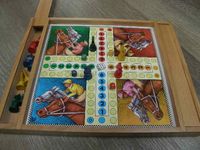 Brettspiel 2-in 1 Set, Pferderennen + Dame Spiele aus Holz NEU Nordrhein-Westfalen - Kerpen Vorschau