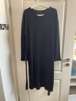 Schwarzes langärmliges Kleid mit Bindegurt Bielefeld - Dornberg Vorschau