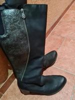Rieker Stiefel Damenstiefel 39 schwarz mit schönem Muster Sachsen-Anhalt - Halberstadt Vorschau