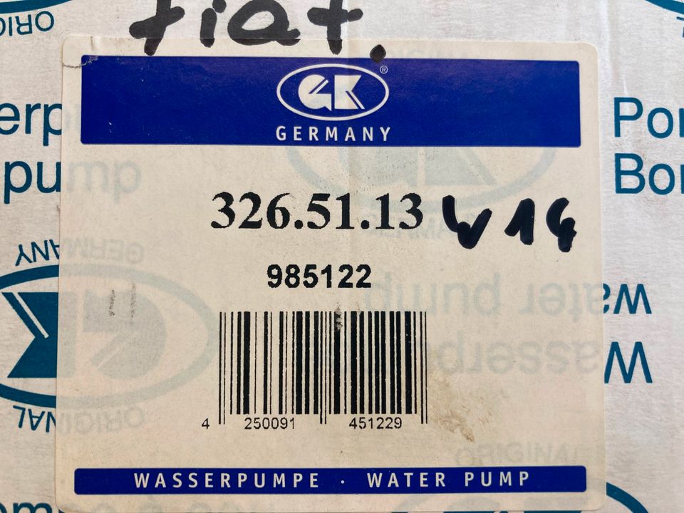 Wasserpumpe Fiat Punto Tempra Lancia Dedra Delta neu NOS in Euskirchen