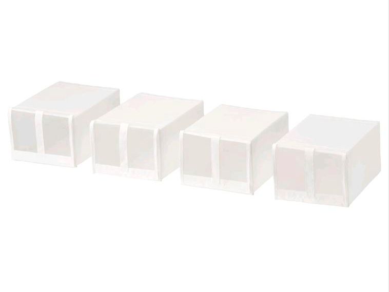 8 Ikea Schuhbox Skubb in weiß in Kämpfelbach