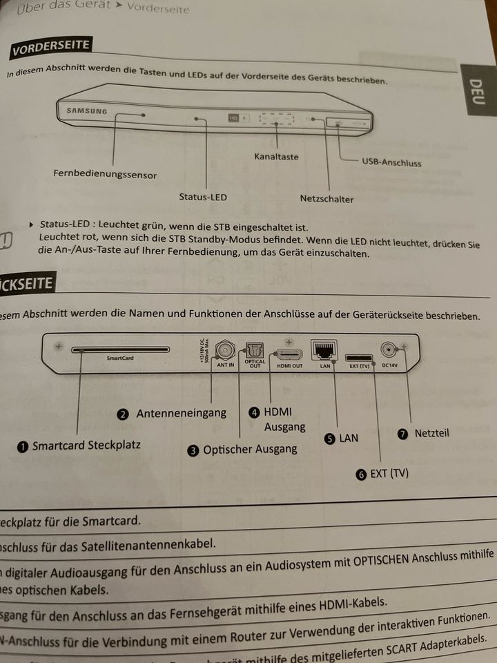 Sat-Receiver Samsung / Satellitenreceiver in Hofheim am Taunus