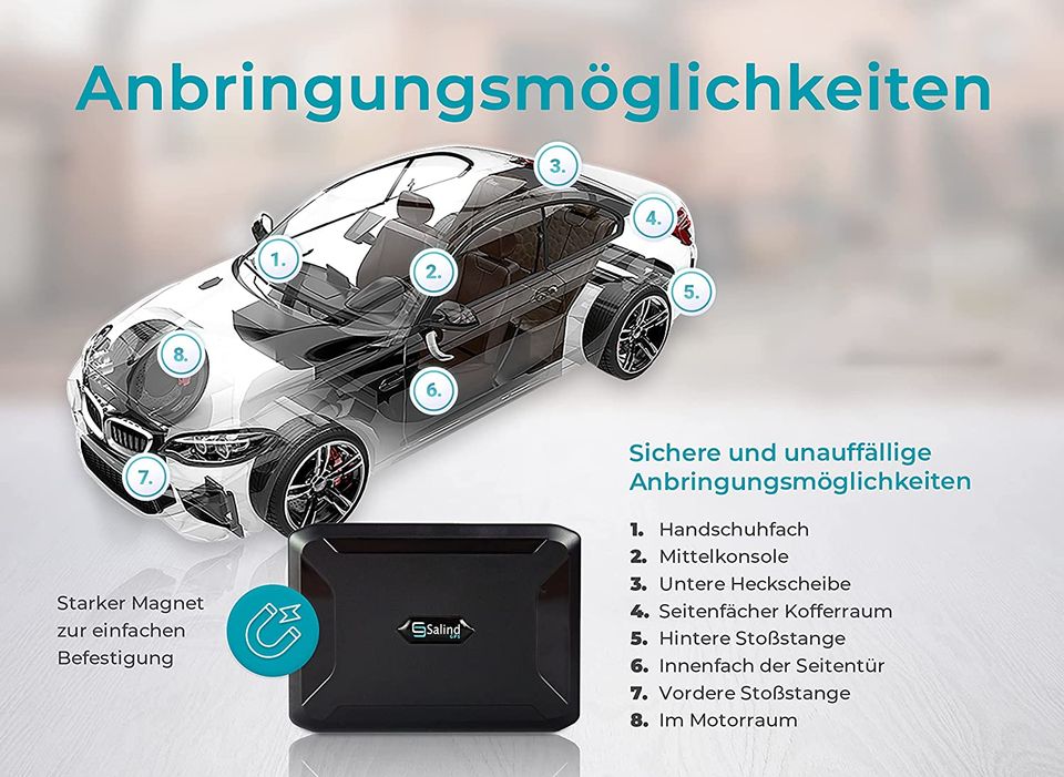 SALIND 11 4G GPS-Tracker Auto, Wohnmobil, Fahrzeuge mit Magnet in Windeck