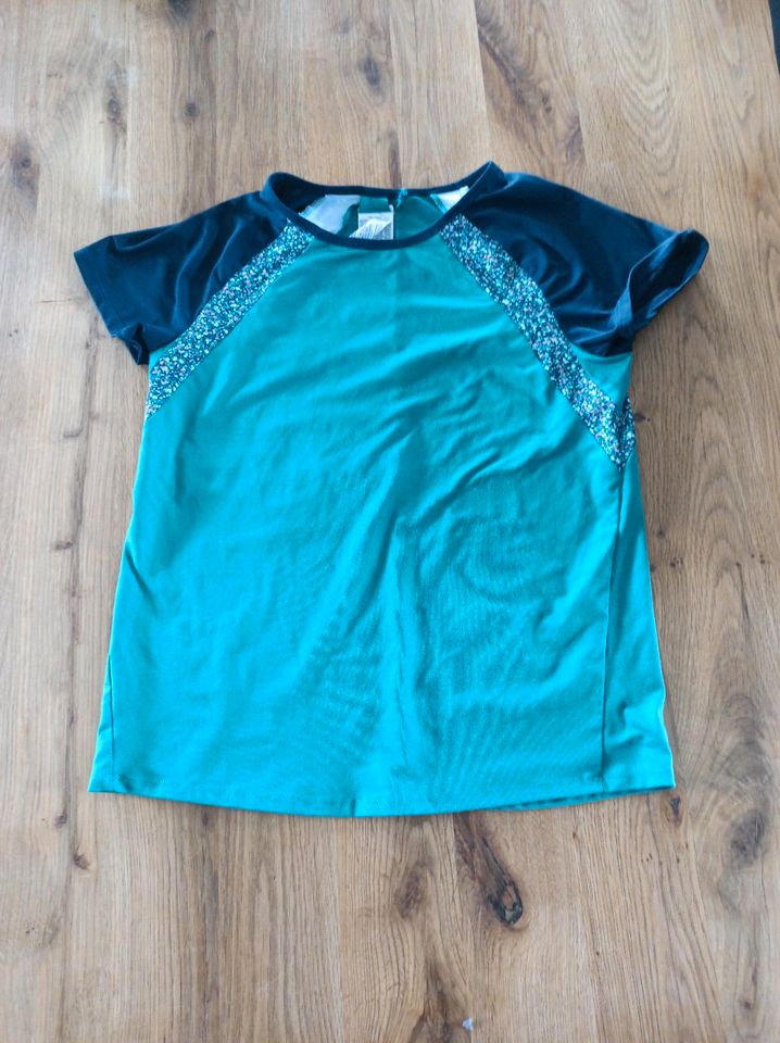 Sport Shirt Mädchen Gr. 152 in Jade