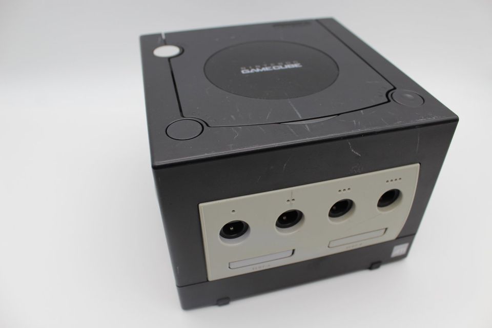 Nintendo GameCube Jet Schwarz Spielekonsole + Kabel (PAL) in Eching (Niederbay)