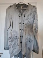 Tredy Sweatshirtjacke lang grau Glitzer Gr 40 Schleswig-Holstein - Hohenwestedt Vorschau