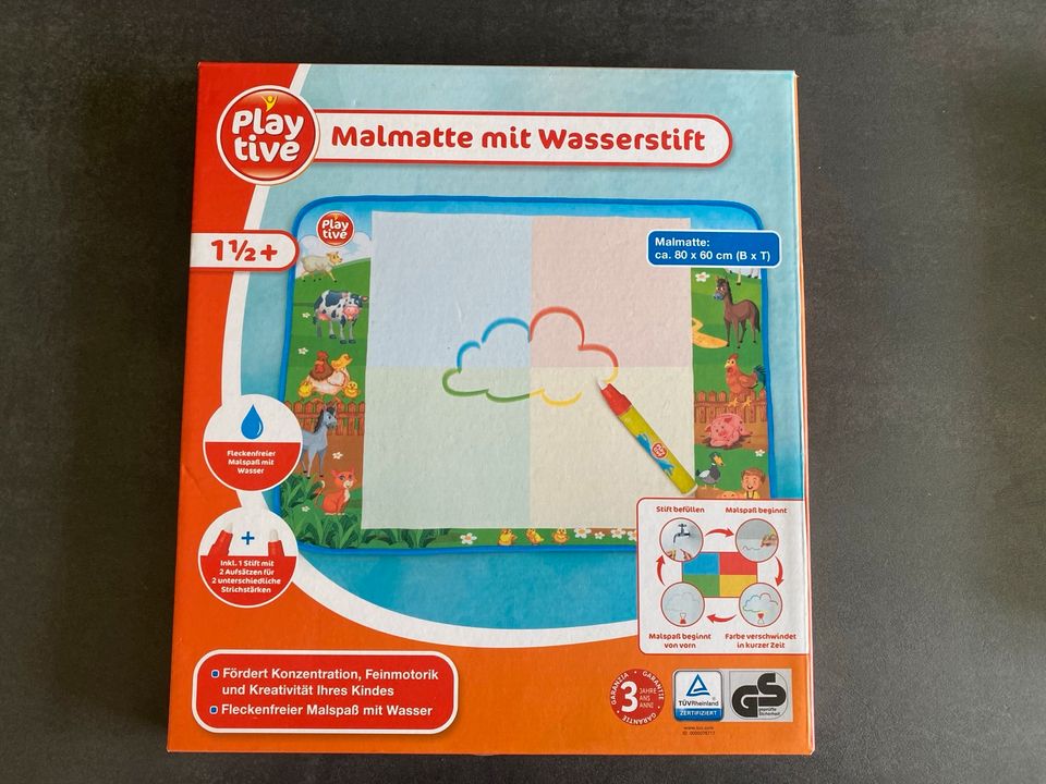 Malmatte mit Wasserstift in Weener