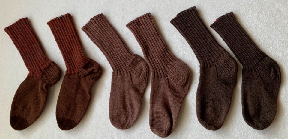 3 Paar Kindersocken Stricksocken Socken Gr.33-36 Wintersocken in Hirschau