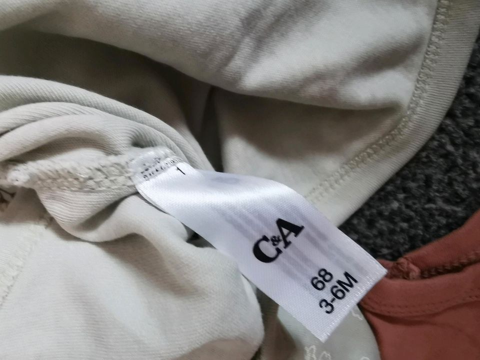 Bodys kurzarm alles Größe 68 von C&A, H&M und 1x Topomini in Wuppertal