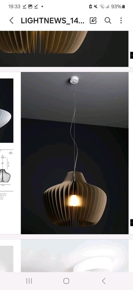 Designer Pendelleuchte Molto Luce Lamella Mela PD NEU in Fraureuth