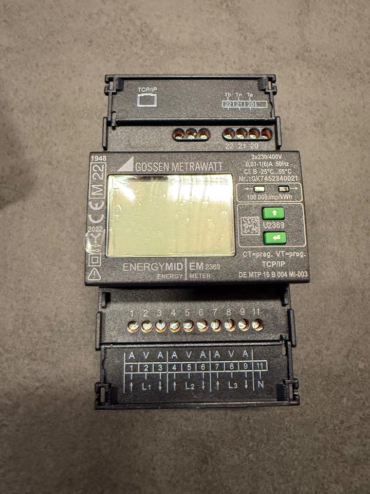 Gossen Metrawatt ENERGYMID EM 2389 Modbus TCP Powermeter in Altenstadt