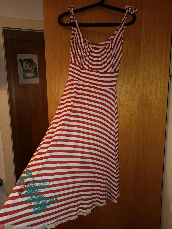 Rot weiß gestreiftes Kleid maritim Blutsgeschwister Gr xs/34 in Bochum