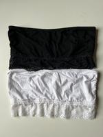 Bandeau Top Set schwarz und weiß mit Spitze Hessen - Kronberg im Taunus Vorschau