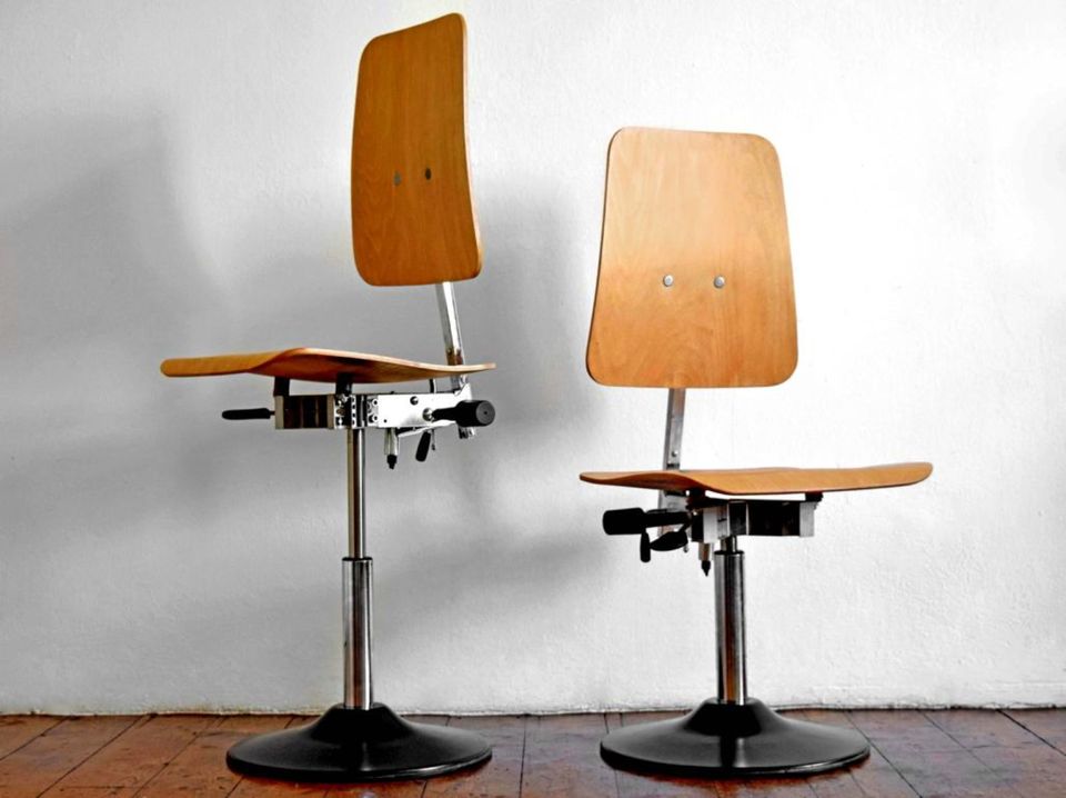 ein Paar Werksitz WS 1010 TPU "XL" Stuhl Drehstuhl Vintage in Dresden