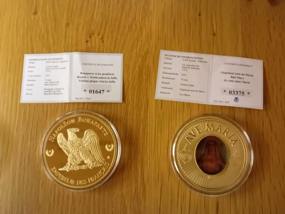 Münze Goldmünze Medaille DDR D Mark Deutsche Mark Frauenkirche in Bergkamen