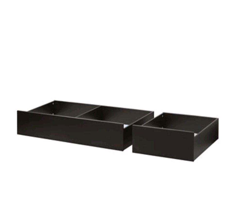 2x Ikea Hemnes Bettkasten Bettbox in Schwarz Braun Neu in Essen