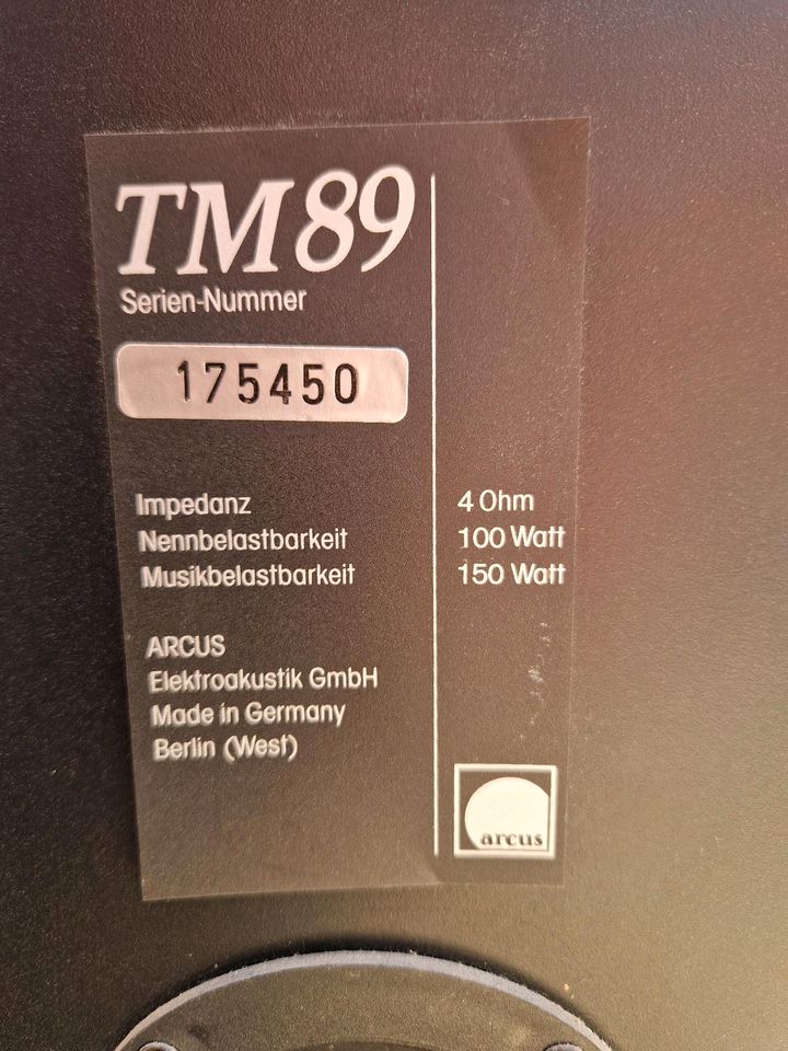 Arcus TM 89 Lautsprecher, 150W in Kiel