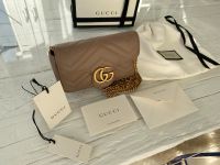 Original Gucci GG MARMONT SUPER-MINI-TASCHE LEDER beige blassrosa Baden-Württemberg - Linkenheim-Hochstetten Vorschau