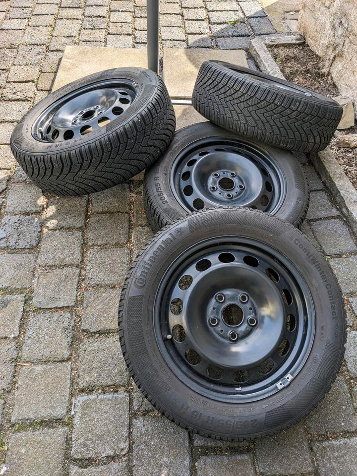 4x Continental Winterreifen TS850, 205/55 R16 in Blankenburg