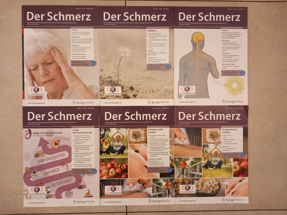 Medizinische Zeitschrift "Der Schmerz" (Fachzeitschrift) Springer in Chieming