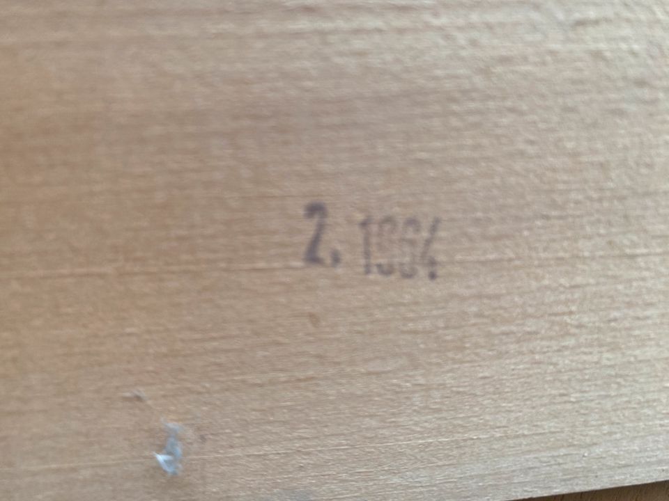 Aktenschrank Rolltüren vintage Holz 60er Jahre in Telgte