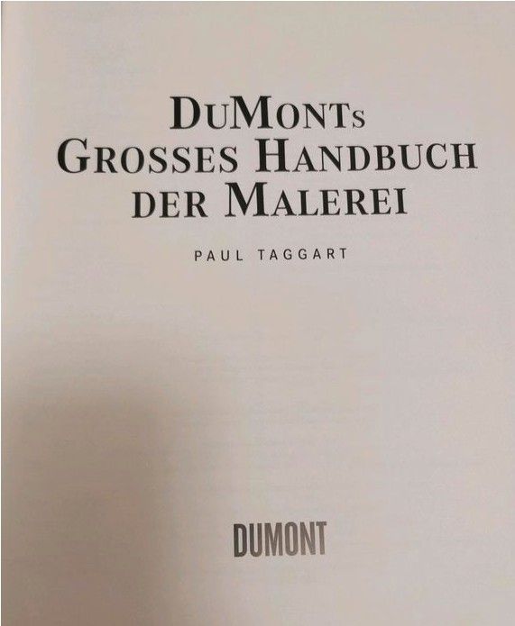 Du Monts Grosses Handbuch der Malerei, Paul Taggert, Dumont 2001 in Dresden