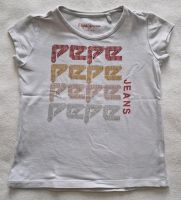 Pepe Jeans T Shirt weiß mit Glitzersteinen Größe 104 Hessen - Wetzlar Vorschau