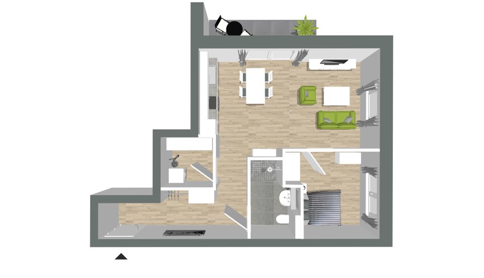 Villa Kutenholt - WHG 04 - Wohnen mit Service in Kutenholz! Klimafreundlicher Neubau - KfW Effizienzhaus-Stufe 40 in Kutenholz