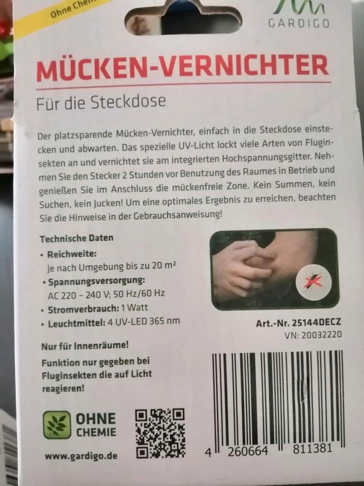 Mücken Vernichter für die Steckdose Neu & OVP in Neuenburg am Rhein