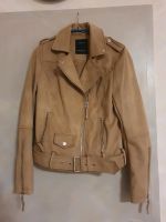 Beige Lederjacke Hessen - Darmstadt Vorschau