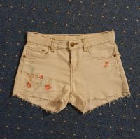 Ripped Jeans Shorts Hotpants mit Fransen Blumen Blätter Größe 146 Bremen - Vegesack Vorschau