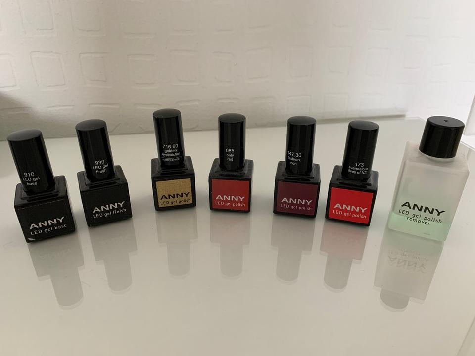ANNY LED Gel Polish Set 4 Farben Lampe gold Douglas Shellac UV in Südlohn