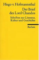 Hugo v. Hofmannsthal- Der Brief des Lord Chandos Hessen - Grävenwiesbach Vorschau
