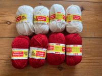 Handstrickgarn, 30 % Schurwolle, Rot/Weiss Friedrichshain-Kreuzberg - Friedrichshain Vorschau