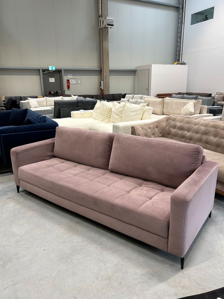 Inkl. Lieferung Sofa 3 Sitzer Couch Rosa Eckcouch Wohnlandschaft in Berlin