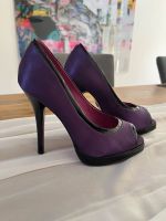 Buffalo Peeptoe Pumps Satin Gr. 38 lila Nordrhein-Westfalen - Krefeld Vorschau