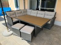 Gartenmöbel Set aus Polyrattan Ecksofa Tisch 2x Hocker Polster Nordrhein-Westfalen - Swisttal Vorschau