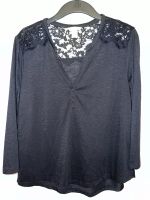 Schwarze Bluse mit Spitze von H&M Gr. M Niedersachsen - Melle Vorschau