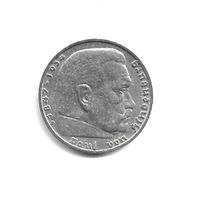 5 Reichsmark 1936 D Paul von Hindenburg Silber Bayern - Freilassing Vorschau