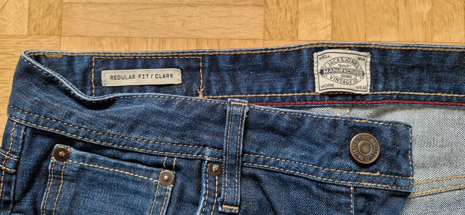 JACK & JONES Clark regular fit Herrenjeans blau W31/L30 in Stuttgart