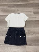 Kurzer Jeansrock Gr S + Oberteil Zara Gr S Topzustand!!! Bayern - Barbing Vorschau