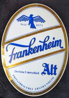 Frankenheim Alt Privatbrauerei, altes Emailschild Werbe Schild Essen-West - Frohnhausen Vorschau
