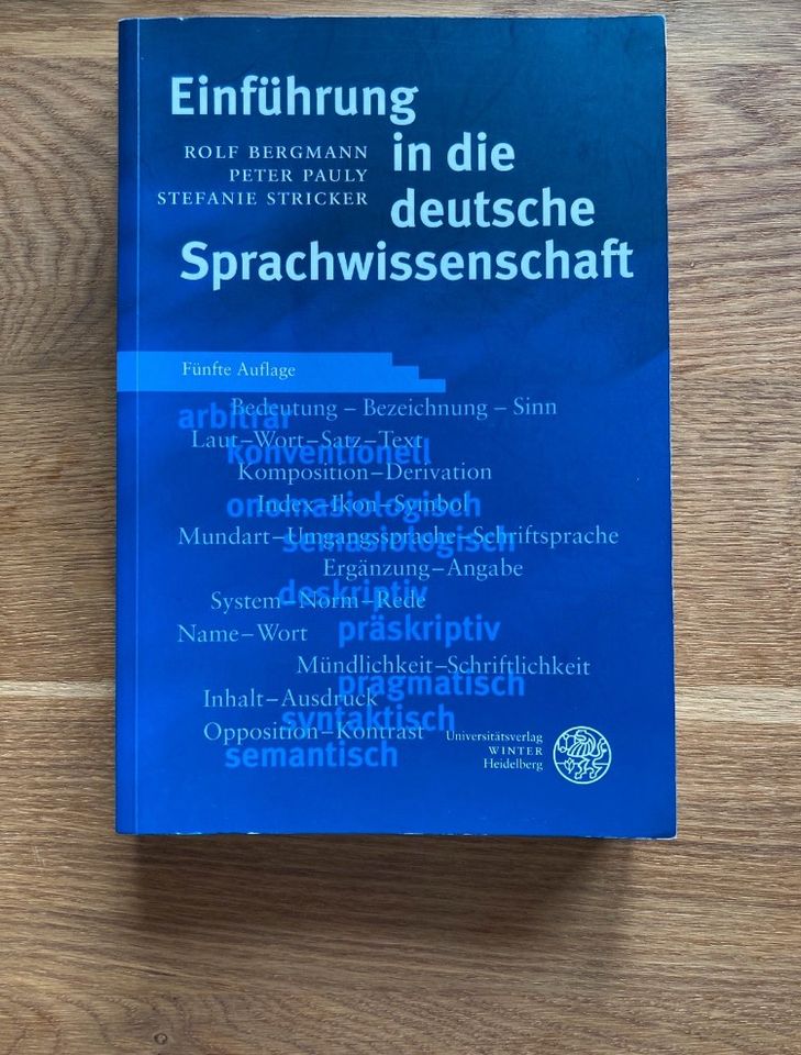 Einführung in die deutsche Sprachwissenschaft in Altenthann
