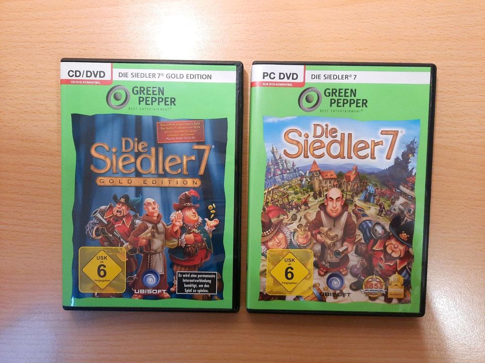 2 Spiele Siedler 7, CD DVD und PC DVD, ab 6 Jahre in Nürnberg (Mittelfr)