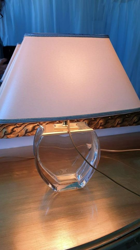 Nachttisch Lampe edel Kristallglas Form Parfümflakon Wunderschön in Berlin
