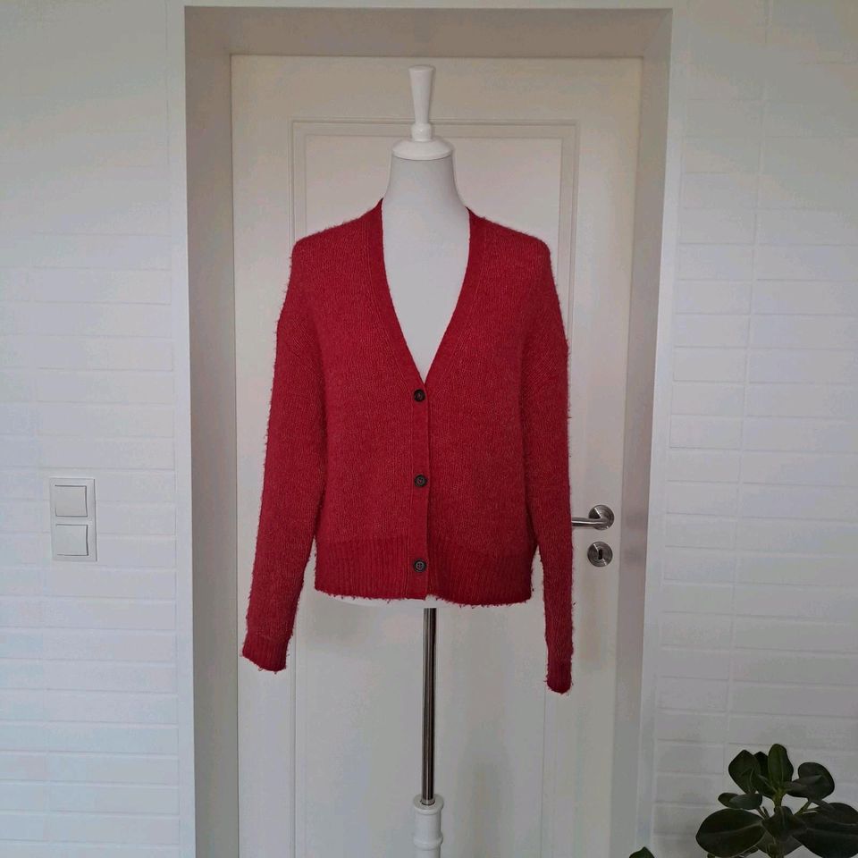 Marc O'Polo Strickjacke Cardigan Gr. M himbeerrot 49€ in Bocholt