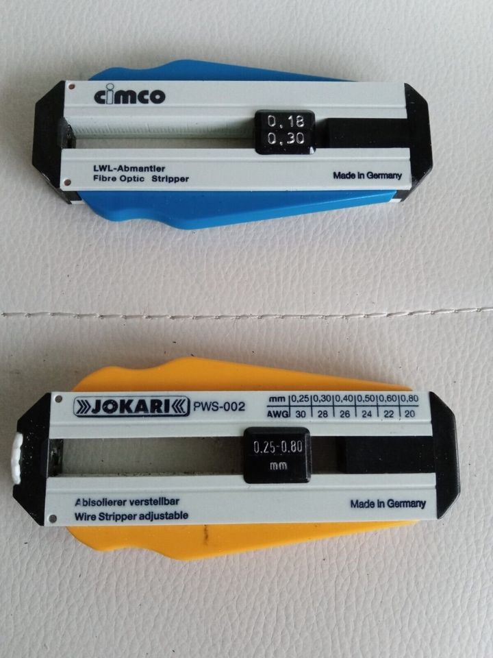 Cimco Jokari LWL-Abmantler Lichtwellenleiter Fiber Optic Stripper in Hamburg