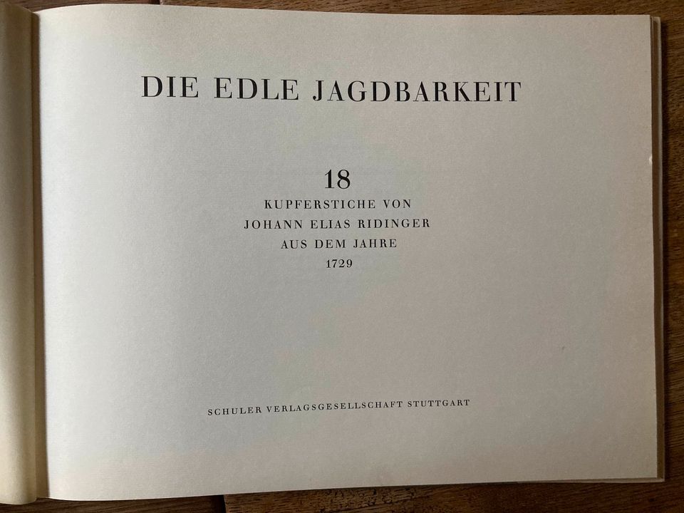 Bildband Die edle Jagdbarkeit Buch Jäger Jagd Wald Historisch in Kassel
