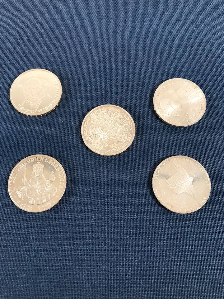 10 DM Münzen 5 Stück sehr guter Zustand ! in Waldkraiburg